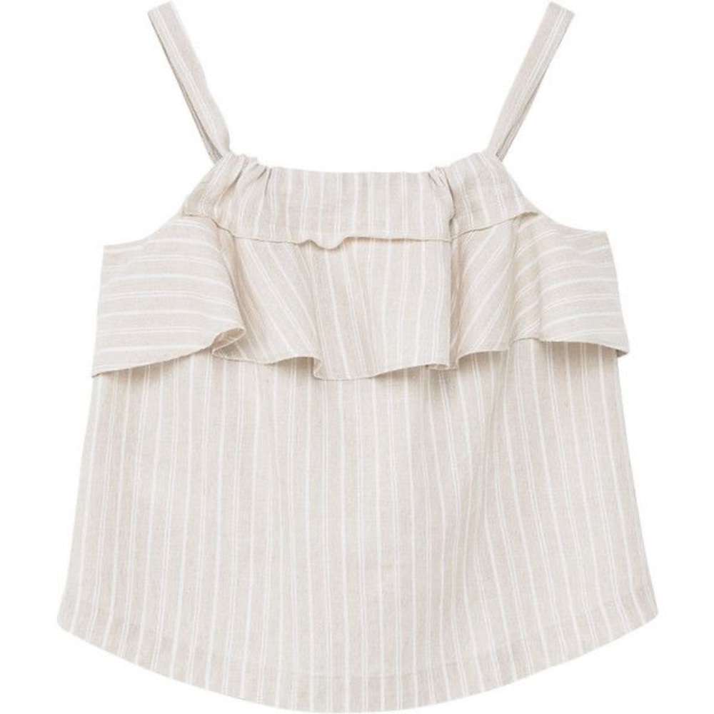 Mango striped linen shirt